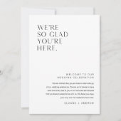 HARLOWの結婚ウェルカムレター&旅程カード 招待状 (正面)