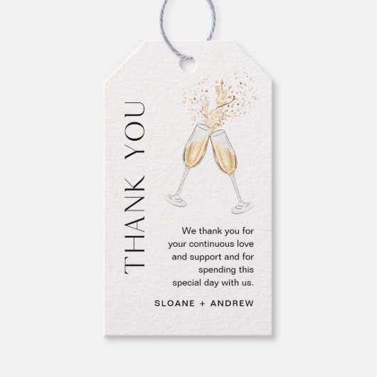 HARLOWの結婚トーストありがとうメッセージカード ギフトタグ (正面)