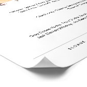 HARLOWの結婚バーメニュー、シグネチャードリンク看板 ポスター (角)