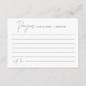 HARLOWの結婚祈りの言葉カード、カップル用祈りの言葉 エンクロージャーカード (正面)