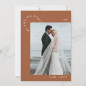 HARLOWの結婚駆け落ち私たちは結び目を結んだ – Sienna 招待状 (正面)