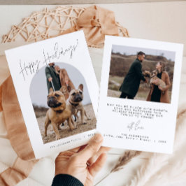 HARLOWハウリモダンデイズ犬のクリスマスカード 招待状