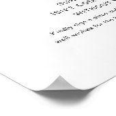 HARLOWパズルゲストブック結婚のサイン ポスター (角)