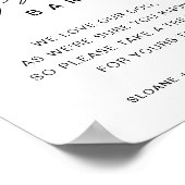 HARLOWビスケットバー結婚ペットサイン ポスター (角)