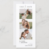 HARLOWフォトストリップミニマルな日付を保存する4x9 (正面)