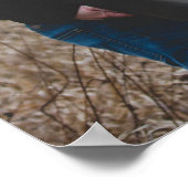 HARLOWフォトモダンシーティングチャートテンプレート ポスター (角)