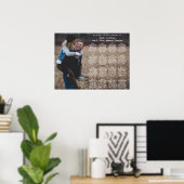 HARLOWフォトモダンシーティングチャートテンプレート ポスター (ホームオフィス)