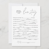 HARLOWブライダルシャワーLibs、カードを埋空白のめる 招待状 (正面)