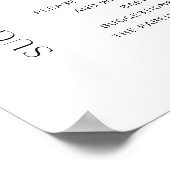 HARLOWベビー名の提案ベビーシャワー記号 ポスター (角)