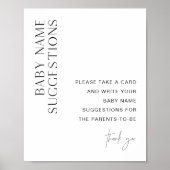 HARLOWベビー名の提案ベビーシャワー記号 ポスター (正面)