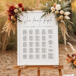 HARLOWミニマモダンリストのアルファベット ポスター