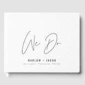 HARLOWミニマモダンリスト私たちは結婚する ゲストブック (正面)