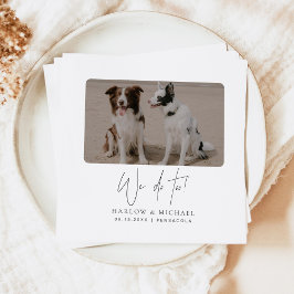 HARLOWミニマモダンリスト私たちは結婚する スタンダードカクテルナプキン