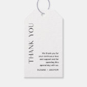 HARLOWミニマリストサンキューメッセージカード ギフトタグ (正面)