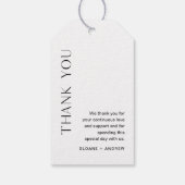 HARLOWミニマリストサンキューメッセージカード ギフトタグ (裏面)