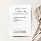 HARLOWミニマルブライダルシャワー調査がゲームカードと発表 招待状