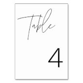 HARLOWミニマルモダンリストテーブル番号カード テーブルナンバー (裏面)