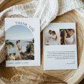 HARLOWミニマル結婚リストの写真サンキューカード 招待状