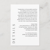 HARLOWミニマル結婚リストの詳細5x3.5 エンクロージャーカード (正面)