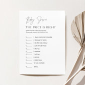 HARLOW価格を推測ベビーシャワーゲームカード 招待状