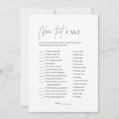 HARLOW名そのケーキブライダルシャワーゲームカード 招待状 (正面)