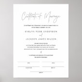 HARLOW婚姻証明書18x24 ポスター (正面)