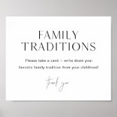 HARLOW家族の伝統ベビーシャワーのサイン ポスター (正面)