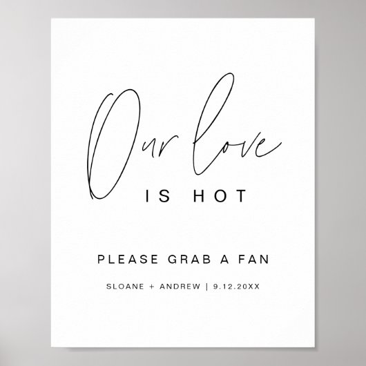 HARLOW我々の愛は熱結婚いファンのサイン ポスター (正面)