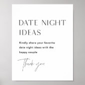 HARLOW日付の夜のアイディア標識 ポスター (正面)