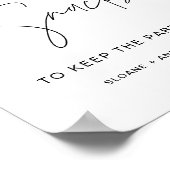 HARLOW深夜のスナック結婚の看板 ポスター (角)