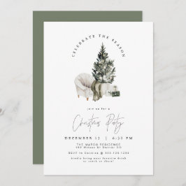 HARLOW秘密モダンのサンタギフト交換の招待 招待状