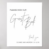 HARLOW ウェディングゲストブックサイン ポスター (正面)