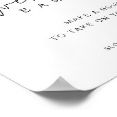 HARLOW ウェディング フラワーバー サイン 8x10 ポスター (角)