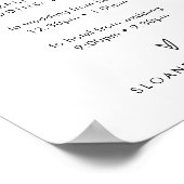 HARLOW 現代のウェディングシャトルサービスサイン ポスター (角)