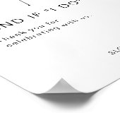 HARLOW Donut結婚のSign Donut Mindもし I Do ポスター (角)