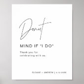 HARLOW Donut結婚のSign Donut Mindもし I Do ポスター (正面)