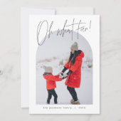 HARLOW Edgy Archモダン Photo Oh WhatおもしろいHoliday 招待状 (正面)