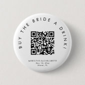 HARLOW modern buy the bride a drink button pin  缶バッジ (正面)