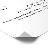 HARLOW Timeカプセル赤ちゃんシャワーのサイン ポスター (角)