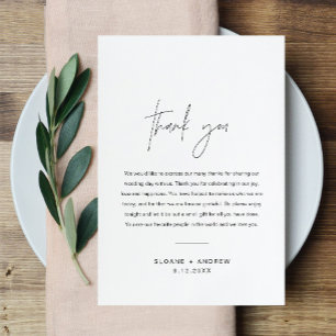 HARLOW's 結婚 Thank you Letter Napkinノートカード エンクロージャーカード