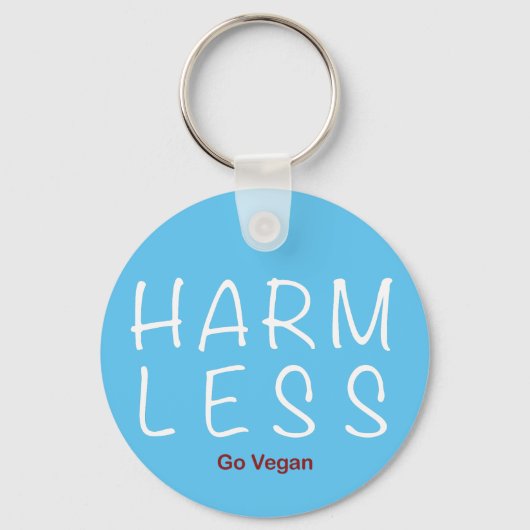 Harm Less – 移動ビーガン(ライトバージョン) キーホルダー (正面)