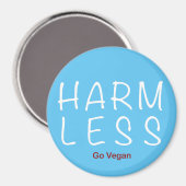 Harm Less – 移動ビーガン（ライトバージョン） マグネット (正面/裏面)