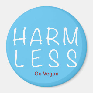 Harm Less – 移動ビーガン(ライトバージョン) マグネット