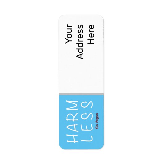 Harm Less – 移動ビーガン（ライトバージョン） ラベル (正面)