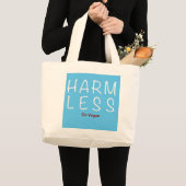 Harm Less – 移動ビーガン（ライトバージョン） ラージトートバッグ (正面(商品))