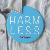 Harm Less – 移動ビーガン(ライトバージョン) 缶バッジ (インサイチュ)