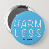 Harm Less – 移動ビーガン（ライトバージョン） 缶バッジ (正面&裏面)
