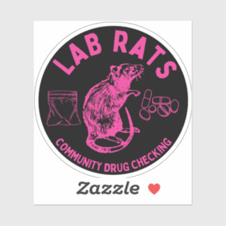 Harm Reduction Sisters Lab Rats Logo シール