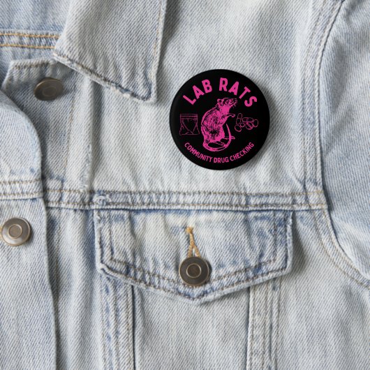 Harm Reduction Sisters Lab Rats Logo 缶バッジ (インサイチュ)