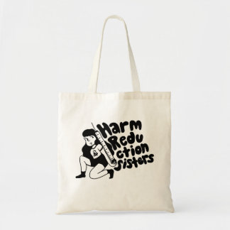 Harm Reduction Sisters Needle Girl トートバッグ
